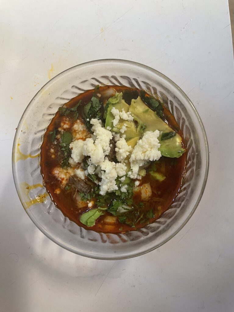 Beef Birria stew or Birria Bowl