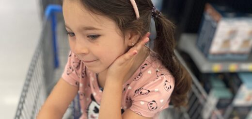 4-year-old behaving at store